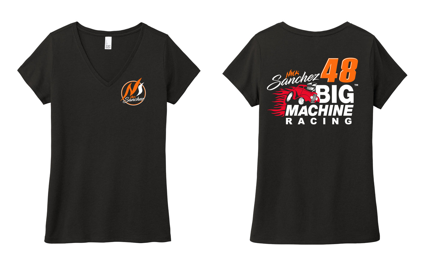 Big Machine Racing V-neck T-shirt