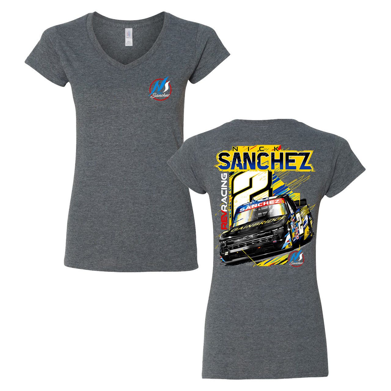 Truck Series V-Neck Woman's Shirt (slim)- (2023 design)