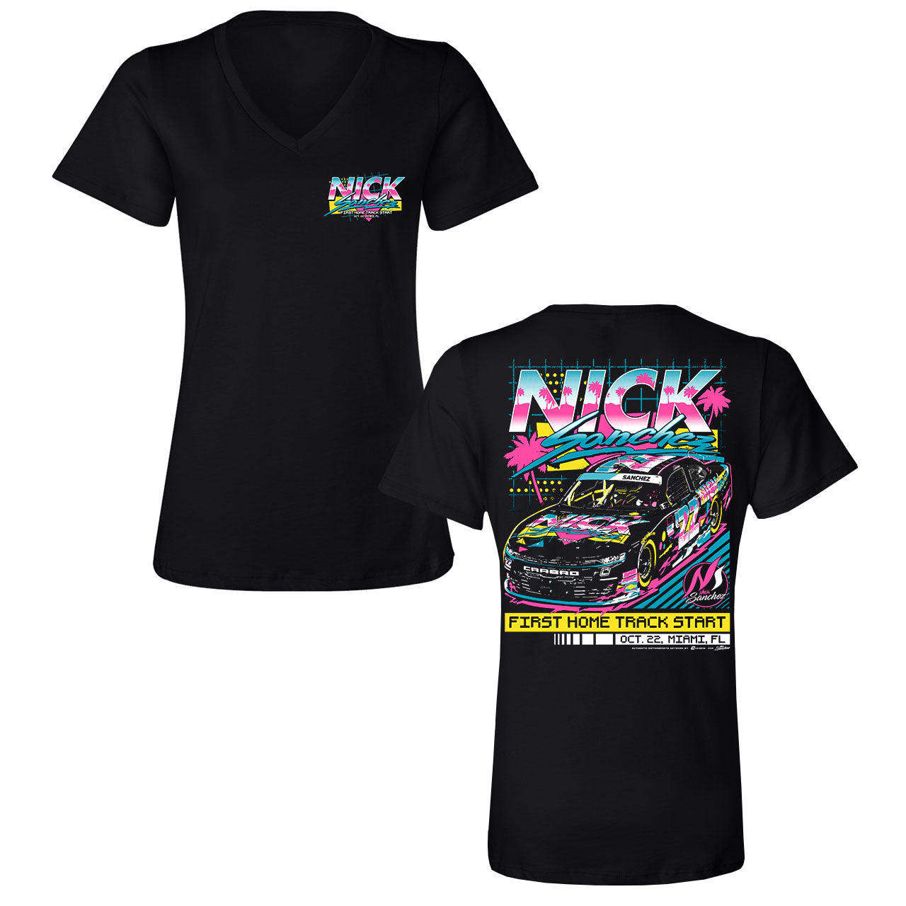 First Home Track Start (Xfinity) Ladies V-Neck